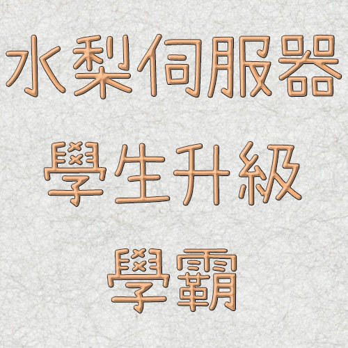 水梨伺服器-學生升級學霸