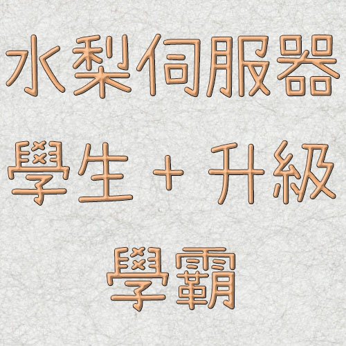 水梨伺服器-學生+升級學霸