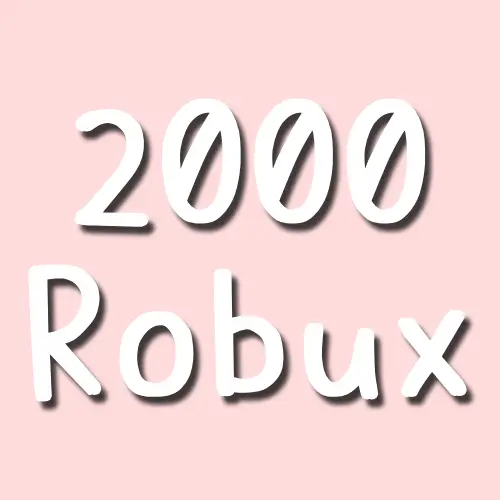 Roblox 2000 Robux 代購